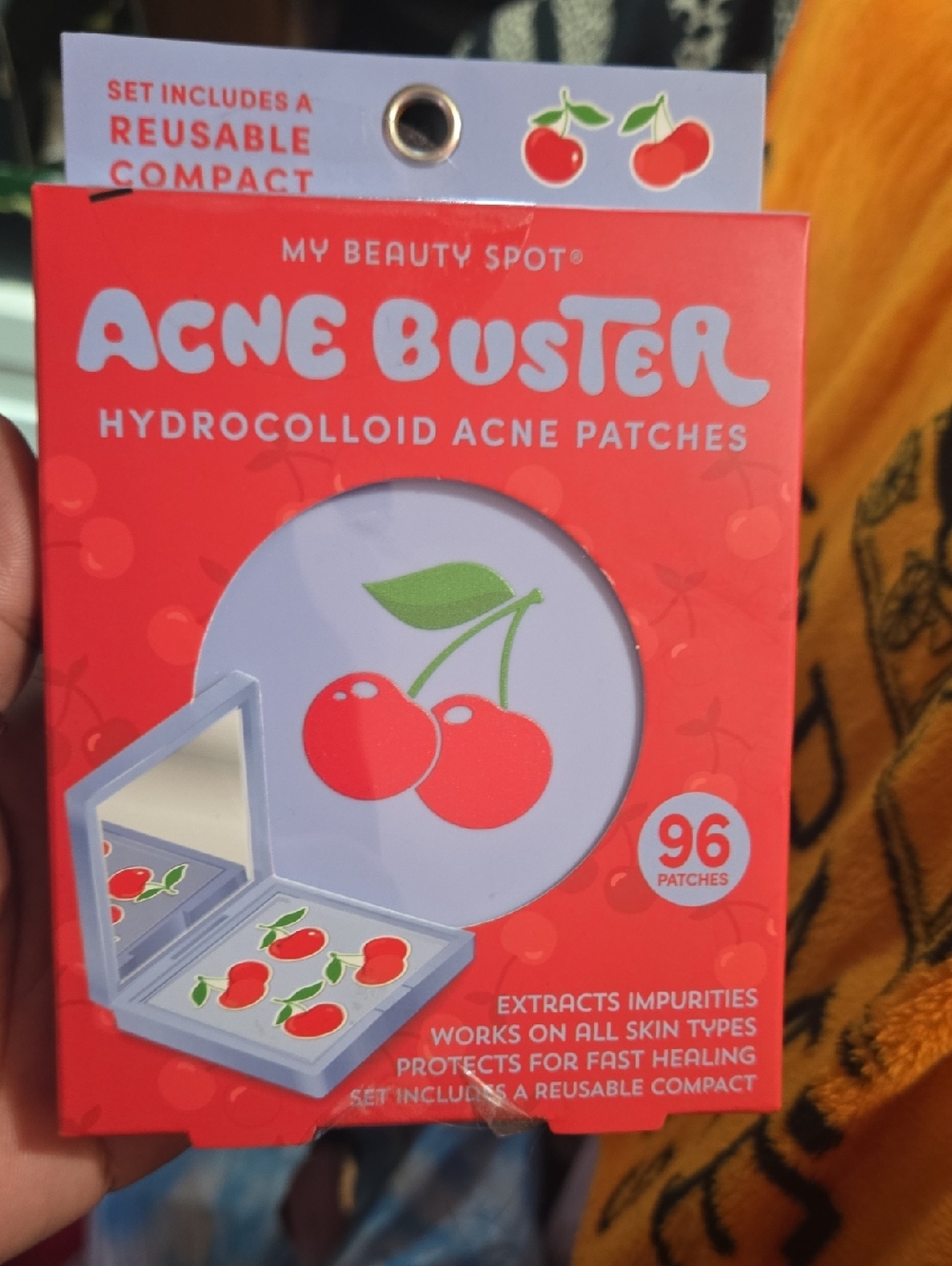 Acne Buster Hydrocolloid Acne Patches - Red (Cherry) - 96 Patches